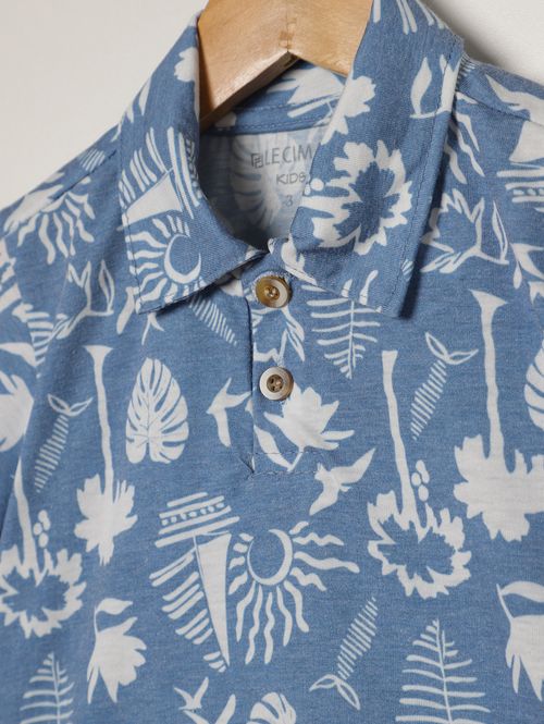 Conjunto Curto Infantil Para Menino - AZUL