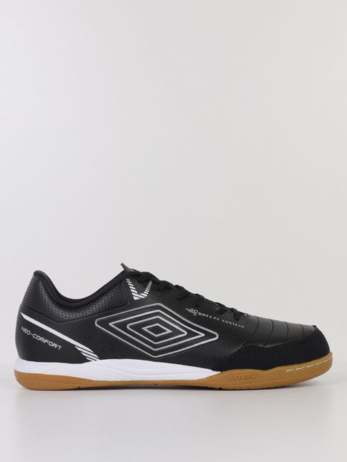 Chuteira Futsal Neo Comfort Umbro Masculina PRETO/BRANCO