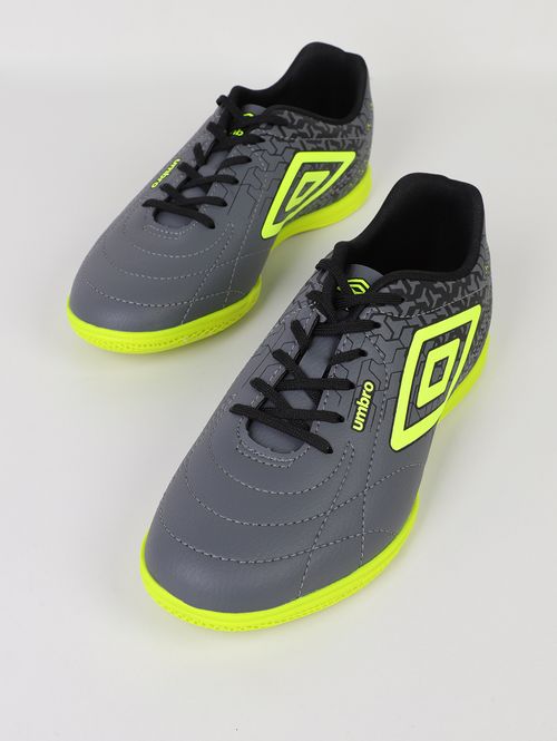Chuteira Futsal Class Neo  Umbro Masculina CINZA/AMARELO