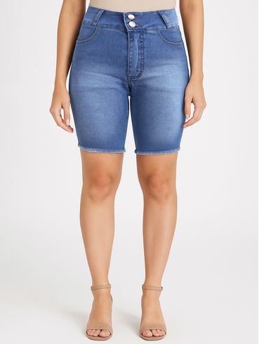 Bermuda Jeans Feminina AZUL