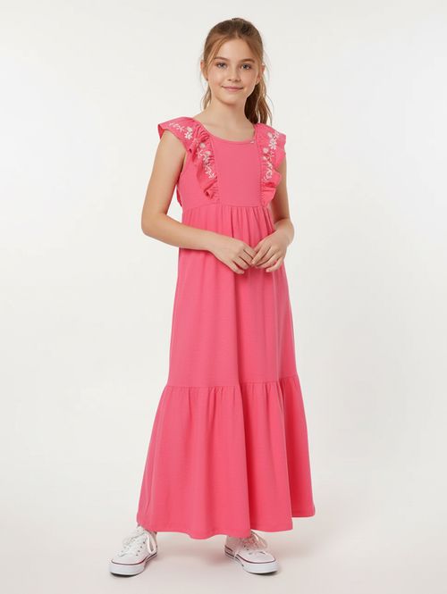 Vestido Midi Juvenil Para Menina - ROSA