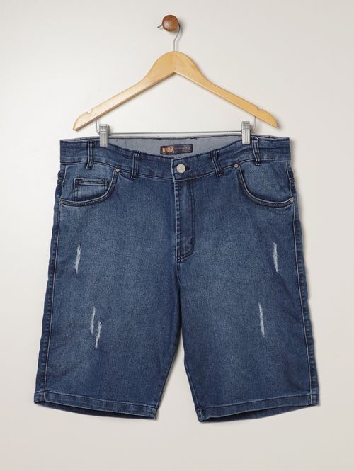 Bermuda Jeans Plus Size Masculina AZUL