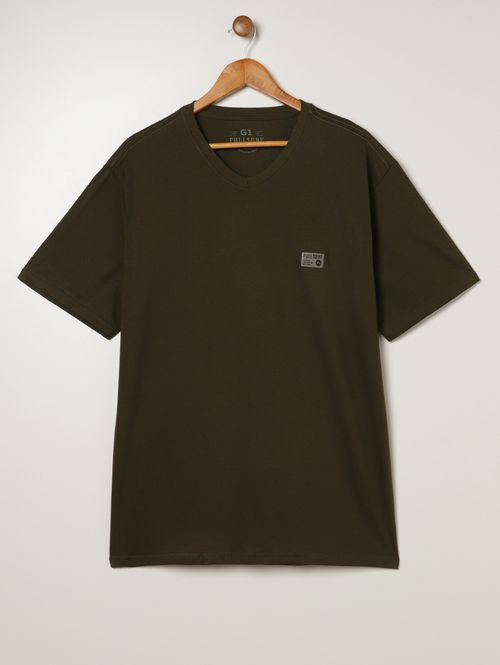 Camiseta Básica Full Plus Size Masculina VERDE