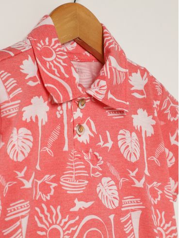 Conjunto Curto Infantil Para Menino - VERMELHO