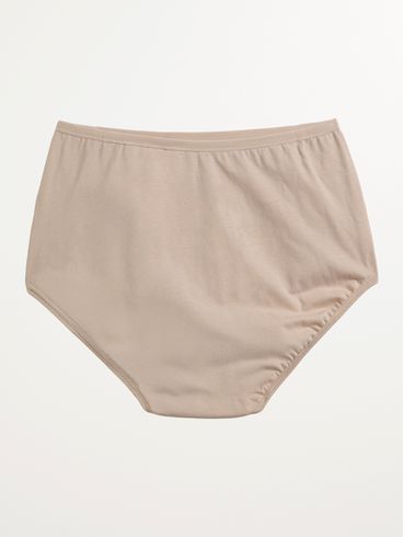 Calcinha Algodão Lateral Alta Feminina BEGE