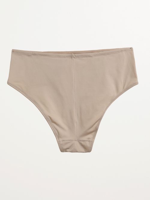 Biquíni Calcinha Microfibra Ponto Crochê Feminino AREIA