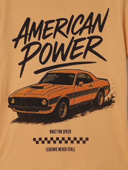 Camiseta Manga Curta Kid+ Infantil Para Menino- MARROM