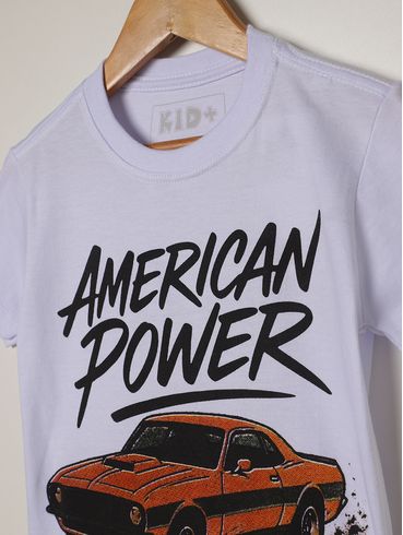 Camiseta Manga Curta Kid+ Infantil Para Menino- BRANCO