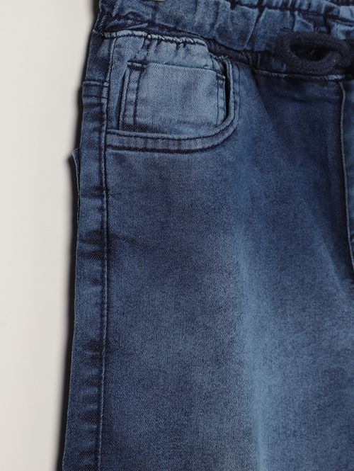 Calça Jeans Cargo Juvenil Para Menino - AZUL
