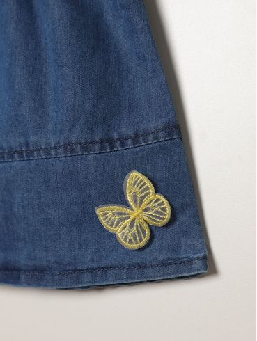 Saia Jeans Infantil Para Menina - AZUL