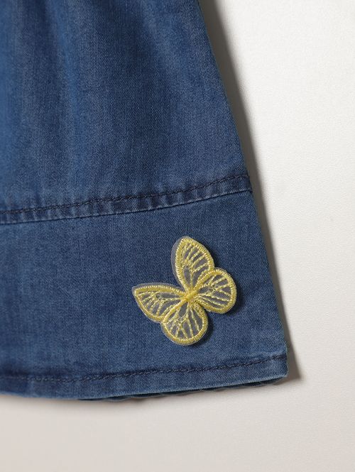 Saia Jeans Infantil Para Menina - AZUL