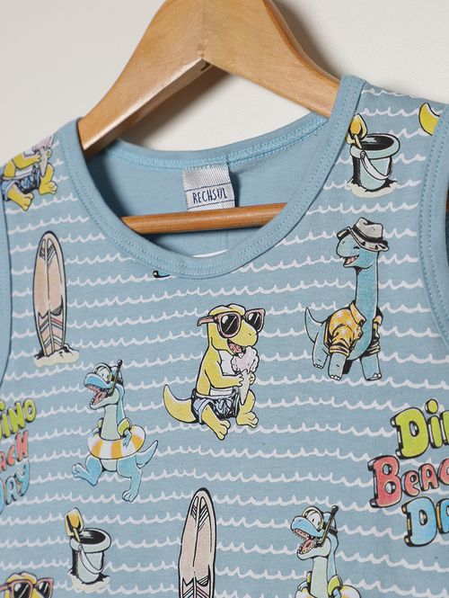 Conjunto Curto Infantil Para Menino - AZUL