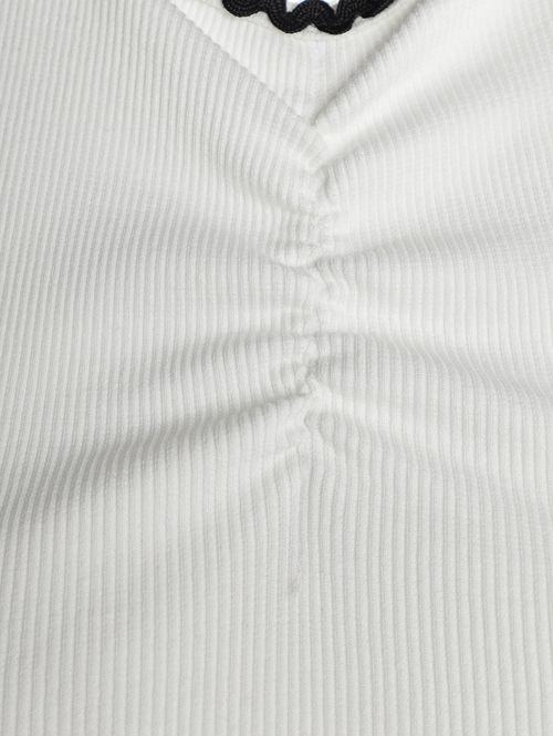 Blusa Ribana Sem Manga Autentique Feminina OFF WHITE