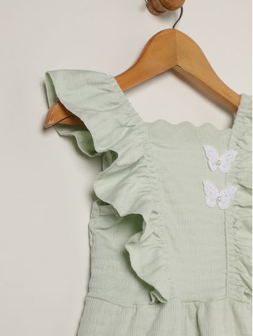 Vestido Infantil Para Menina - VERDE