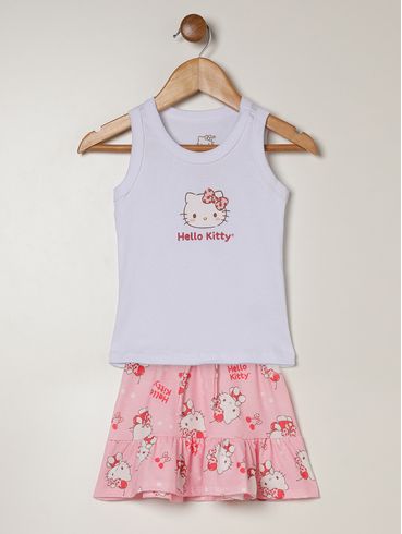 Conjunto Curto Infantil Para Menina - ROSA