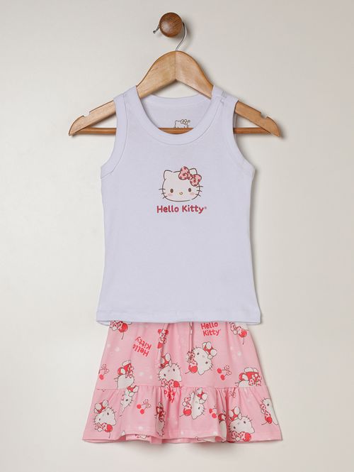 Conjunto Curto Infantil Para Menina - ROSA