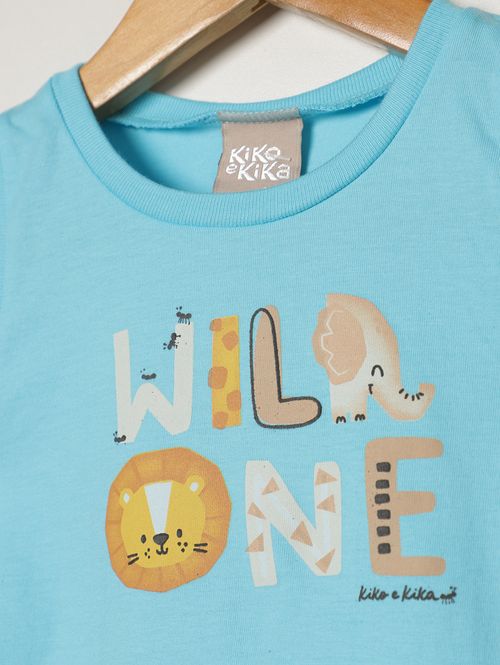 Conjunto Curto Infantil Para Bebê - AZUL