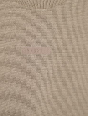 Camiseta Manga Curta Infantil Para Menino- BEGE