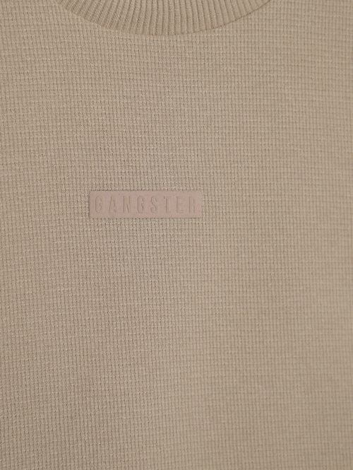 Camiseta Manga Curta Infantil Para Menino- BEGE