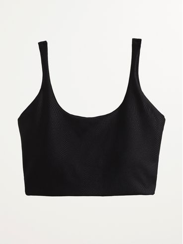 Top Fitness Cavado Vels Feminino PRETO