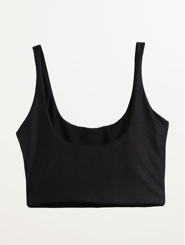 Top Fitness Cavado Vels Feminino PRETO