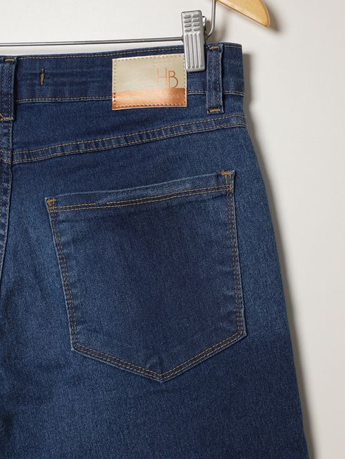 Bermuda Jeans Plus Size Feminina AZUL