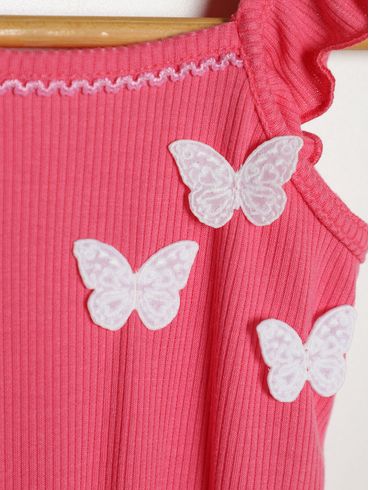 Macacão Malha Infantil Para Menina - ROSA