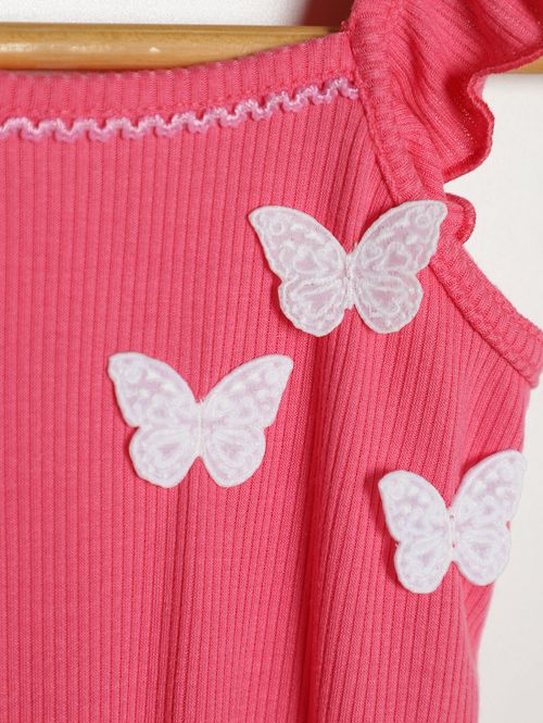 Macacão Malha Infantil Para Menina - ROSA