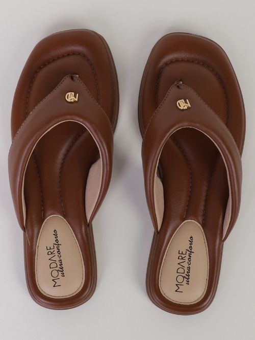 Rasteira Comfort Modare Feminina MARROM