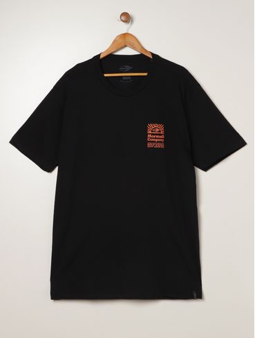 Camiseta Estampada Mormaii Plus Size Masculina PRETO