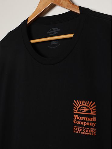 Camiseta Estampada Mormaii Plus Size Masculina PRETO