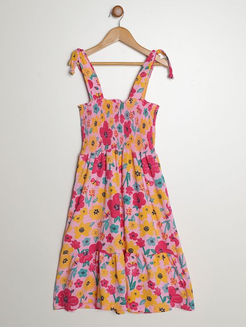 Vestido Malha Com Lastex Juvenil Para Menina - ROSA