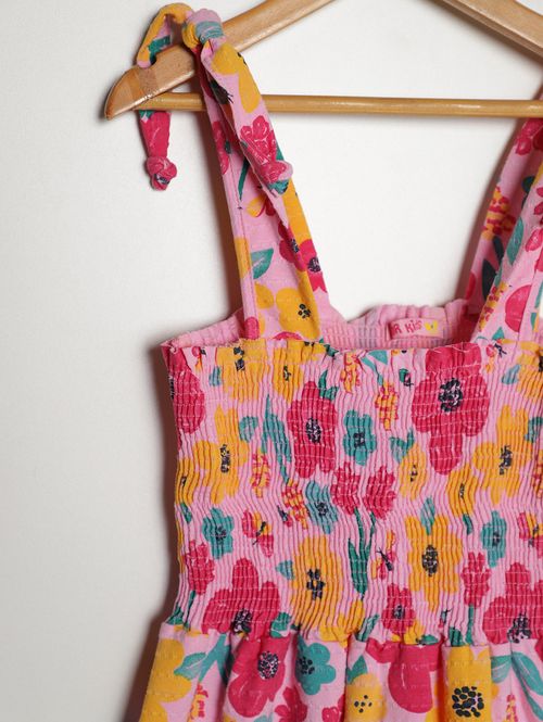 Vestido Malha Com Lastex Juvenil Para Menina - ROSA