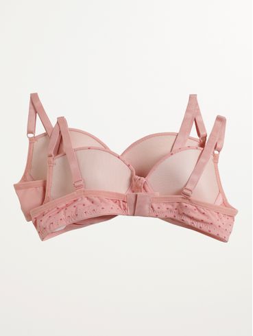 Kit com 02 Sutiãs Juvenil Para Menina - ROSA