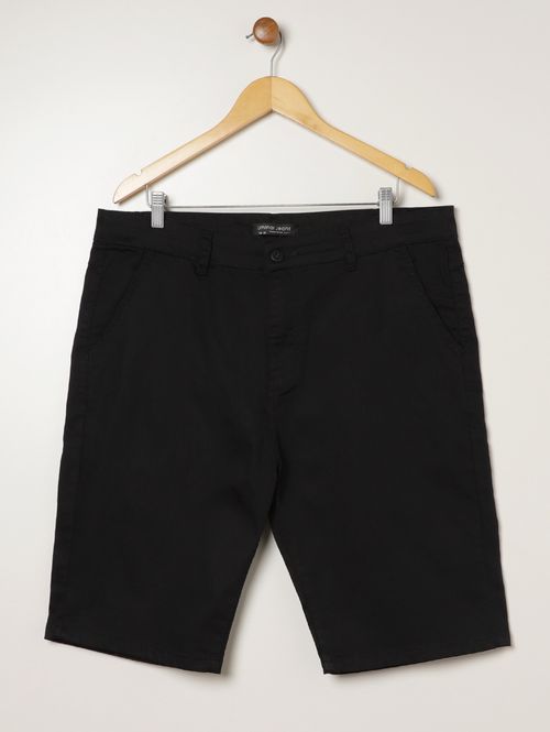 Bermuda Sarja Plus Size Masculina PRETO