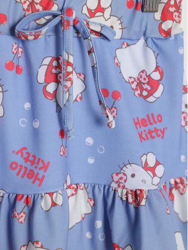 Conjunto Curto Infantil Para Menina - AZUL