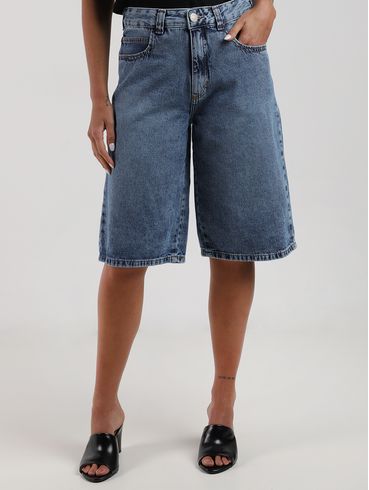 Jorts Jeans Autentique Feminino AZUL