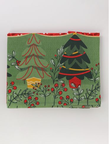 Toalha de Mesa Celebra Natalina Lepper VERMELHO/VERDE