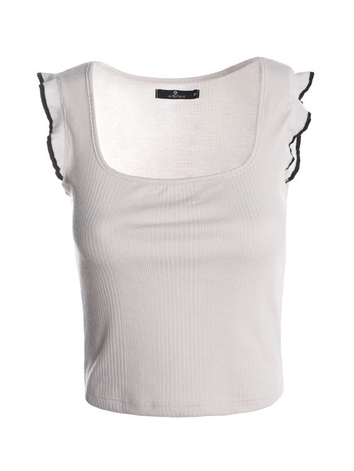 Blusa Canelada Regata Autentique Feminina OFF WHITE