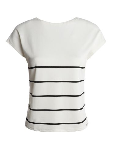 Blusa Manga Curta Listrada Feminina BRANCO