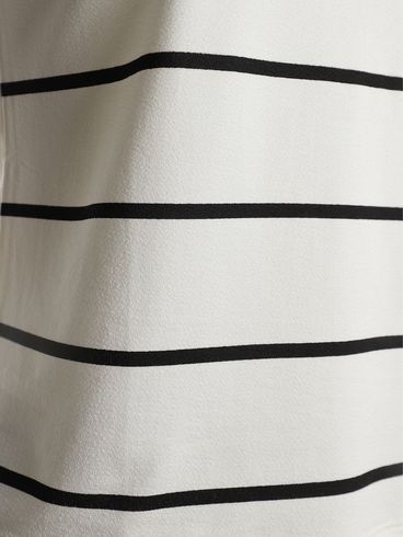 Blusa Manga Curta Listrada Feminina BRANCO