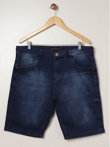 Bermuda Jeans Plus Size Masculina AZUL
