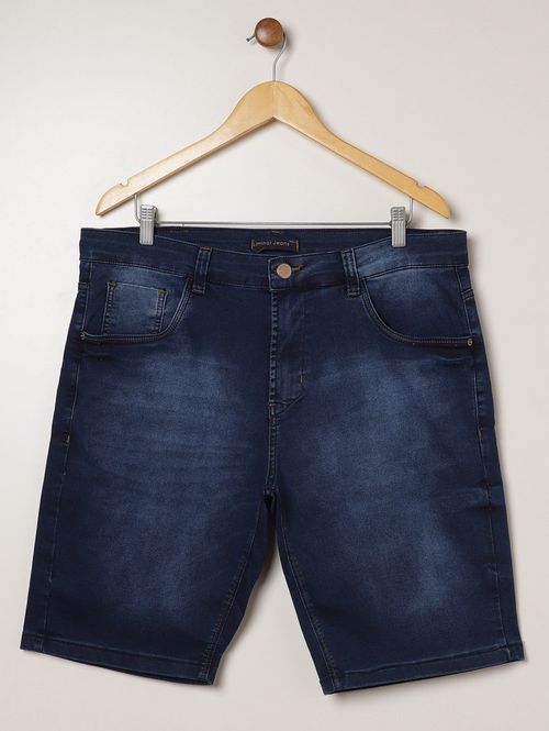 Bermuda Jeans Plus Size Masculina AZUL