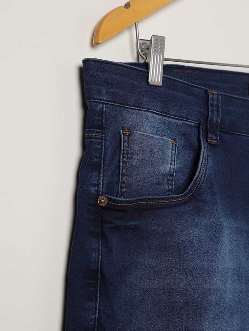 Bermuda Jeans Plus Size Masculina AZUL