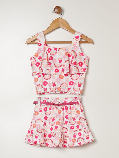 Conjunto Curto Infantil Para Menina - PINK