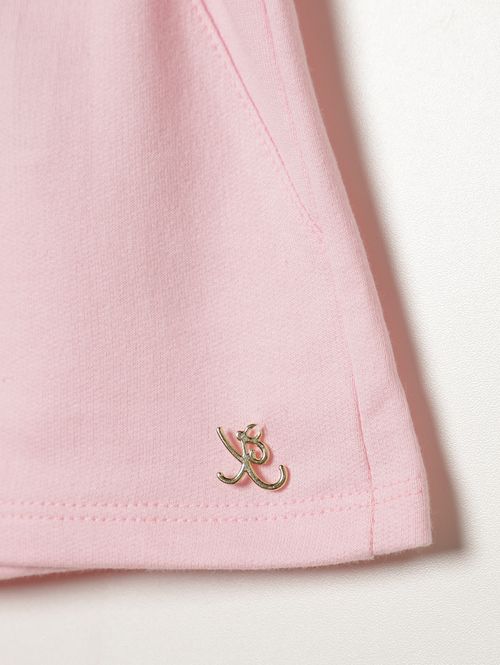 Short Moletinho Amarração Infantil Para Menina- ROSA