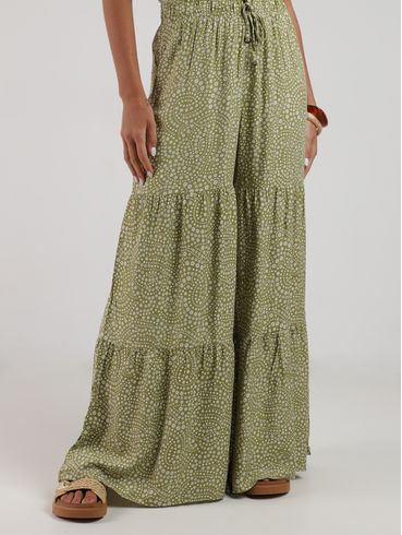 Calça 3 Marias Estampada Feminina VERDE