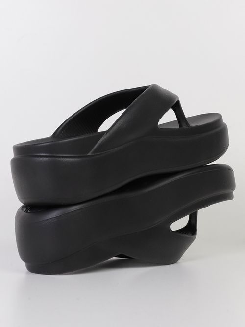 Chinelo Alto Marshmallow Piccadilly Feminino PRETO