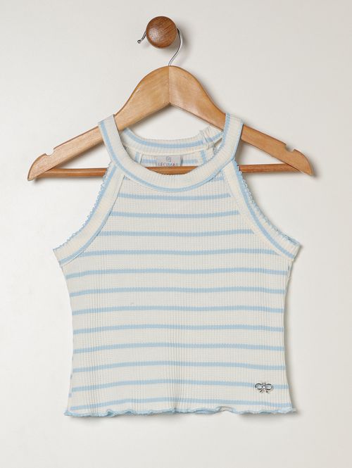 Blusa Regata Infantil Para Menina - AZUL