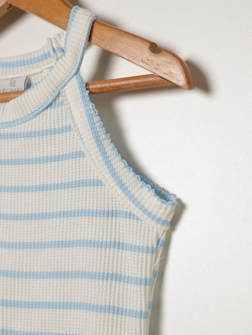 Blusa Regata Infantil Para Menina - AZUL